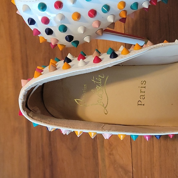 Christian Louboutin Multicolor Pigalle Spike Pumps - Picture 2 of 15